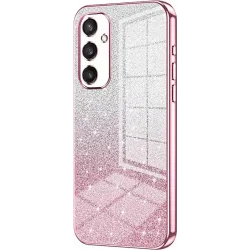 Phonesta Crystal Sparkle Silicone Back Cover hoesje voor Samsung Galaxy S25 - Roze