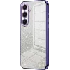 Phonesta Crystal Sparkle Silicone Back Cover hoesje voor Samsung Galaxy S25 Plus - Paars