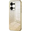 Phonesta Crystal Sparkle Silicone Back Cover hoesje voor Oppo Reno13 - Goud