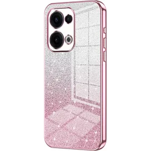 Phonesta Crystal Sparkle Silicone Back Cover hoesje voor Oppo Reno13 - Roze