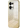 Phonesta Crystal Sparkle Silicone Back Cover hoesje voor Oppo Reno13 Pro - Goud
