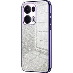 Phonesta Crystal Sparkle Silicone Back Cover hoesje voor Oppo Reno13 Pro - Paars