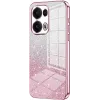 Phonesta Crystal Sparkle Silicone Back Cover hoesje voor Oppo Reno13 Pro - Roze