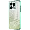Phonesta Crystal Sparkle Silicone Back Cover hoesje voor Oppo Find X9 - Groen