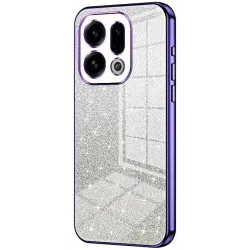 Phonesta Crystal Sparkle Silicone Back Cover hoesje voor Oppo Find X9 - Paars