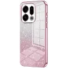 Phonesta Crystal Sparkle Silicone Back Cover hoesje voor Oppo Find X9 - Roze
