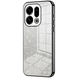 Phonesta Crystal Sparkle Silicone Back Cover hoesje voor Oppo Find X9 - Zwart