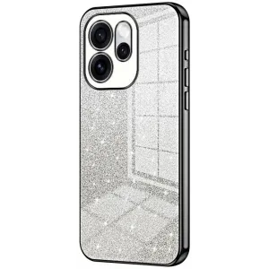 Phonesta Crystal Sparkle Silicone Back Cover hoesje voor Oppo Reno15 - Zwart