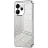Phonesta Crystal Sparkle Silicone Back Cover hoesje voor Oppo Reno15 Pro - Zilver 0