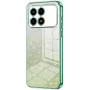 Phonesta Crystal Sparkle Silicone Back Cover hoesje voor Xiaomi Poco F8 Pro - Groen