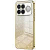 Phonesta Crystal Sparkle Silicone Back Cover hoesje voor Xiaomi Poco F8 Ultra - Goud