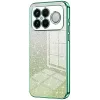 Phonesta Crystal Sparkle Silicone Back Cover hoesje voor Xiaomi Poco F8 Ultra - Groen