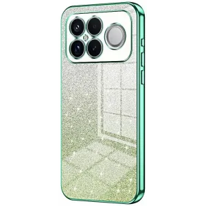 Phonesta Crystal Sparkle Silicone Back Cover hoesje voor Xiaomi Poco F8 Ultra - Groen