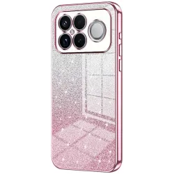 Phonesta Crystal Sparkle Silicone Back Cover hoesje voor Xiaomi Poco F8 Ultra - Roze