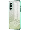 Phonesta Crystal Sparkle Silicone Back Cover hoesje voor Samsung Galaxy A37 - Groen