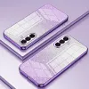 Phonesta Crystal Sparkle Silicone Back Cover hoesje voor Samsung Galaxy A37 - Paars 2