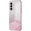 Phonesta Crystal Sparkle Silicone Back Cover hoesje voor Samsung Galaxy A37 - Roze