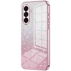 Phonesta Crystal Sparkle Silicone Back Cover hoesje voor Samsung Galaxy A37 - Roze
