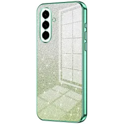 Phonesta Crystal Sparkle Silicone Back Cover hoesje voor Samsung Galaxy A57 - Groen