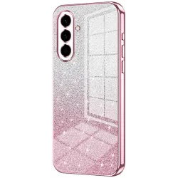 Phonesta Crystal Sparkle Silicone Back Cover hoesje voor Samsung Galaxy A57 - Roze