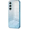 Phonesta Crystal Sparkle Silicone Back Cover hoesje voor Samsung Galaxy S25 FE - Blauw