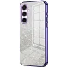 Phonesta Crystal Sparkle Silicone Back Cover hoesje voor Samsung Galaxy S25 FE - Paars