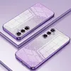 Phonesta Crystal Sparkle Silicone Back Cover hoesje voor Samsung Galaxy S25 FE - Paars 2
