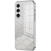 Phonesta Crystal Sparkle Silicone Back Cover hoesje voor Samsung Galaxy S25 FE - Zilver