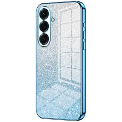 Phonesta Crystal Sparkle Silicone Back Cover hoesje voor Samsung Galaxy S26 - Blauw