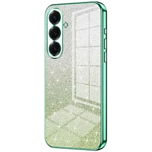 Phonesta Crystal Sparkle Silicone Back Cover hoesje voor Samsung Galaxy S26 - Groen