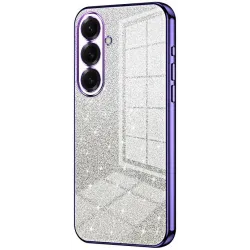 Phonesta Crystal Sparkle Silicone Back Cover hoesje voor Samsung Galaxy S26 - Paars