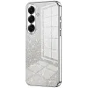 Phonesta Crystal Sparkle Silicone Back Cover hoesje voor Samsung Galaxy S26 - Zilver