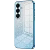 Phonesta Crystal Sparkle Silicone Back Cover hoesje voor Samsung Galaxy S26 Plus - Blauw