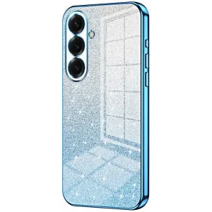 Phonesta Crystal Sparkle Silicone Back Cover hoesje voor Samsung Galaxy S26 Plus - Blauw