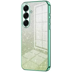 Phonesta Crystal Sparkle Silicone Back Cover hoesje voor Samsung Galaxy S26 Plus - Groen