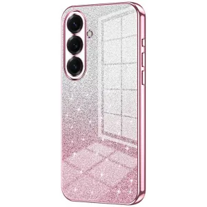 Phonesta Crystal Sparkle Silicone Back Cover hoesje voor Samsung Galaxy S26 Plus - Roze