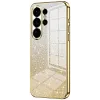 Phonesta Crystal Sparkle Silicone Back Cover hoesje voor Samsung Galaxy S26 Ultra - Goud