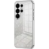 Phonesta Crystal Sparkle Silicone Back Cover hoesje voor Samsung Galaxy S26 Ultra - Zilver