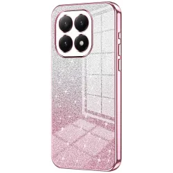 Phonesta Crystal Sparkle Silicone Back Cover hoesje voor Xiaomi 15T - Roze