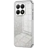 Phonesta Crystal Sparkle Silicone Back Cover hoesje voor Xiaomi 15T - Zilver