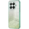 Phonesta Crystal Sparkle Silicone Back Cover hoesje voor Xiaomi 15T Pro - Groen