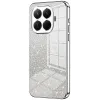 Phonesta Crystal Sparkle Silicone Back Cover hoesje voor Xiaomi 15T Pro - Zilver