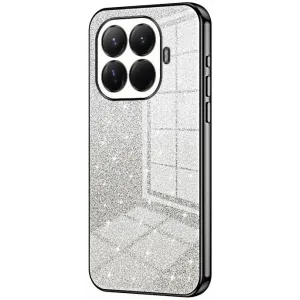 Phonesta Crystal Sparkle Silicone Back Cover hoesje voor Xiaomi 15T Pro - Zwart