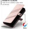 Phonesta Embossed Lines Book Wallet Case hoesje voor Samsung Galaxy Z Fold 6 - Roze 4