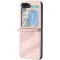 Phonesta Embossed Lines Back Cover hoesje voor Samsung Galaxy Z Flip 7 FE / Z Flip 6 - Roze