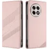 Phonesta Embossed Lines Book Wallet Case hoesje voor OnePlus 13R - Roze