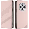 Phonesta Embossed Lines Book Wallet Case hoesje voor Xiaomi Redmi 14C / Xiaomi Poco C75 - Roze 0