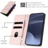 Phonesta Embossed Lines Book Wallet Case hoesje voor Xiaomi Redmi 14C / Xiaomi Poco C75 - Roze 3
