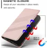 Phonesta Embossed Lines Book Wallet Case hoesje voor Xiaomi Redmi 14C / Xiaomi Poco C75 - Roze 4