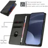 Phonesta Embossed Lines Book Wallet Case hoesje voor Xiaomi Redmi 14C / Xiaomi Poco C75 - Zwart 3